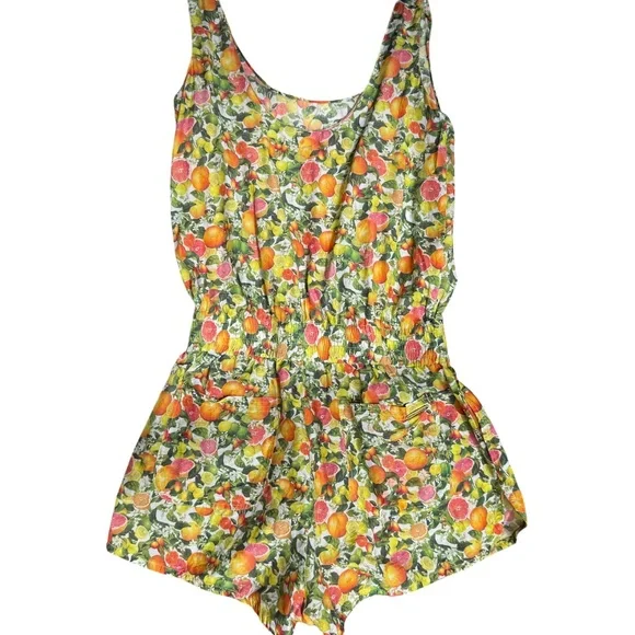 Stella McCartney Citrus Print Romper Sz M - Picture 3 of 7